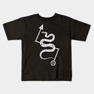 Pictish Serpent with Z Rod Kids T-Shirt